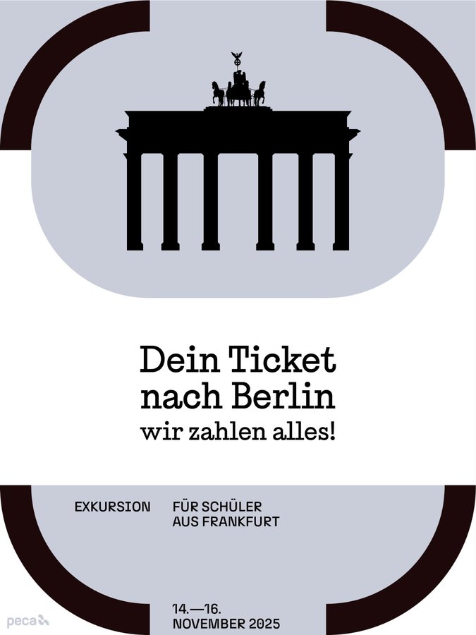 Plakat: Dein Ticket nach Berlin
